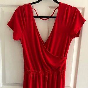 Red jumpsuit